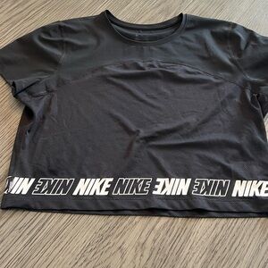 Women’s Nike Black Mesh Crop Top